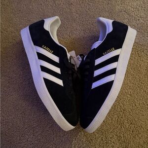 Adidas Gazelle Men's Black and White Sneakers